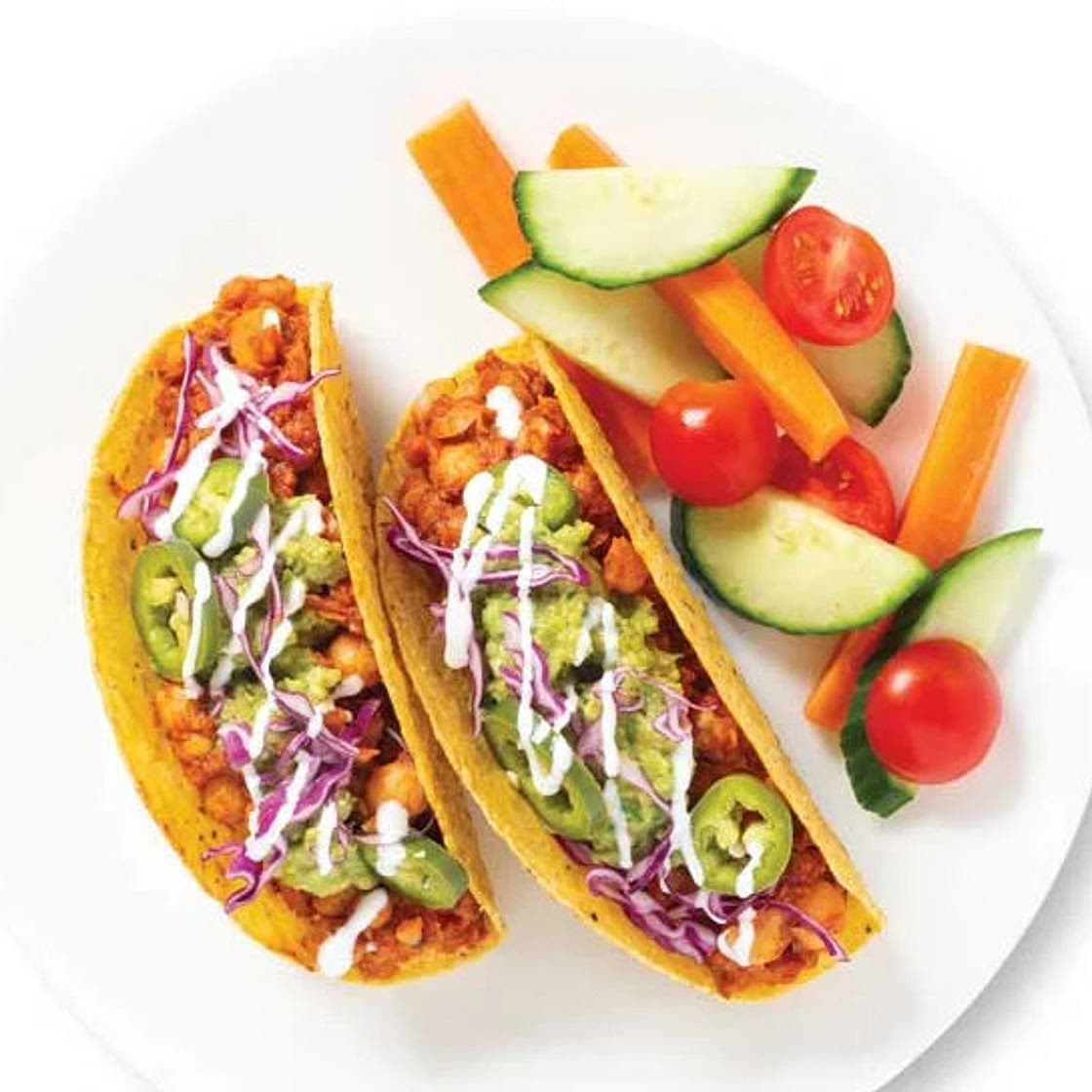 Smashed Chickpea Tacos