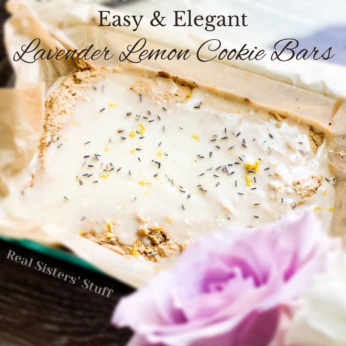 Easy & Elegant Lavender Lemon Cookie Bars