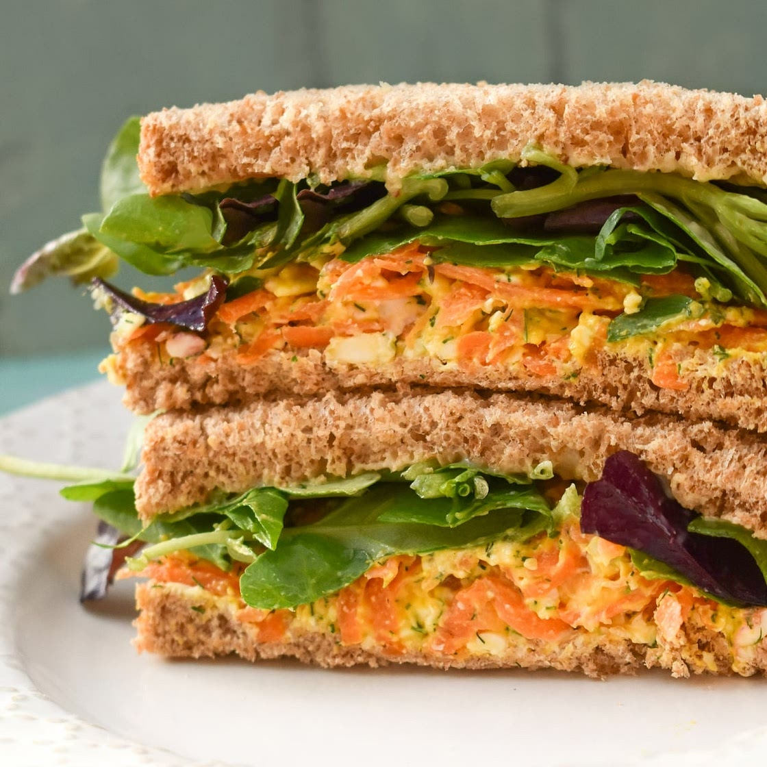 Carrot Sandwiches (easy sandwich spread)