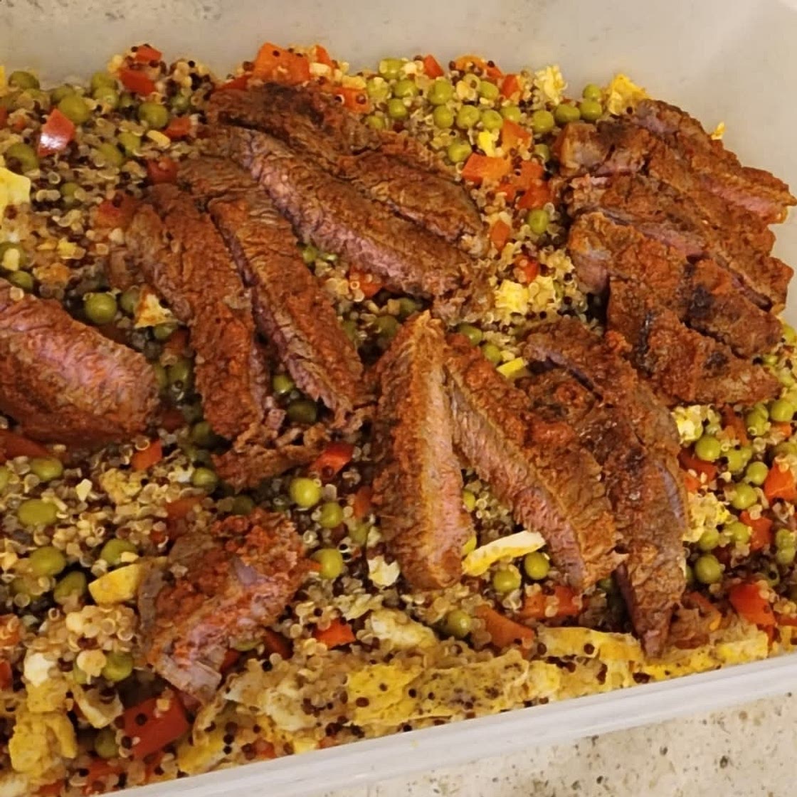 Red curry beef with cauliflower rice recipe