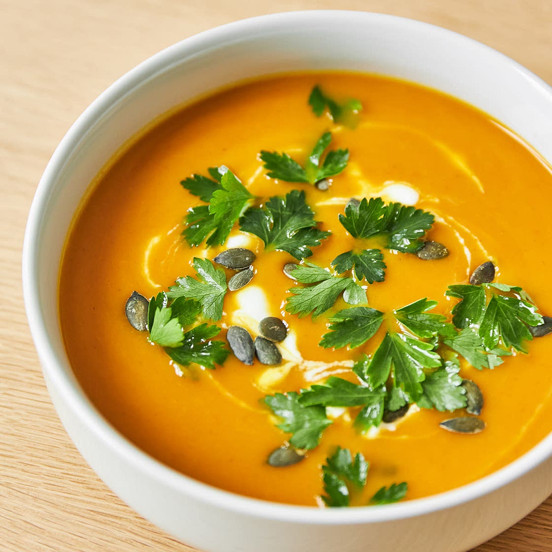 Soupe de butternut et patate douce