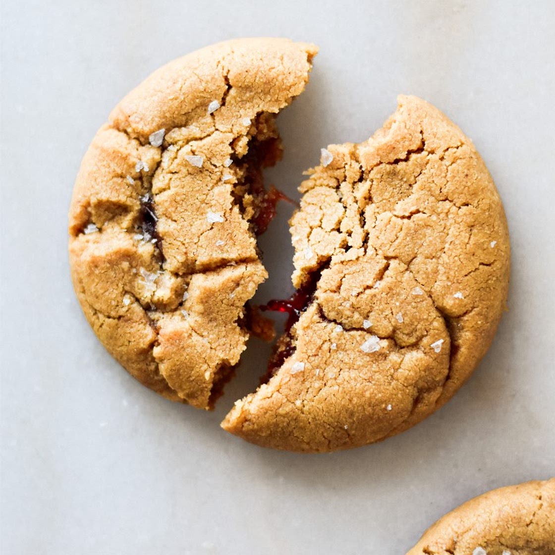 Brown Butter PB & J Cookies