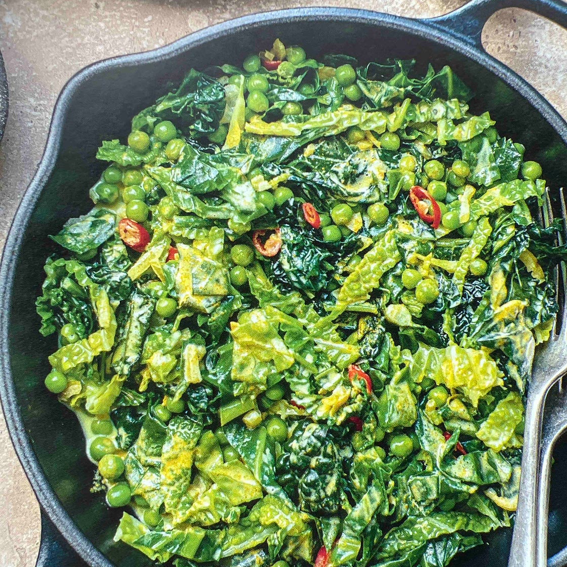 Curried greens