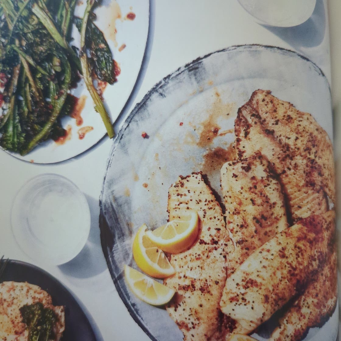 Sheet Pan Tilapia with Broccolini