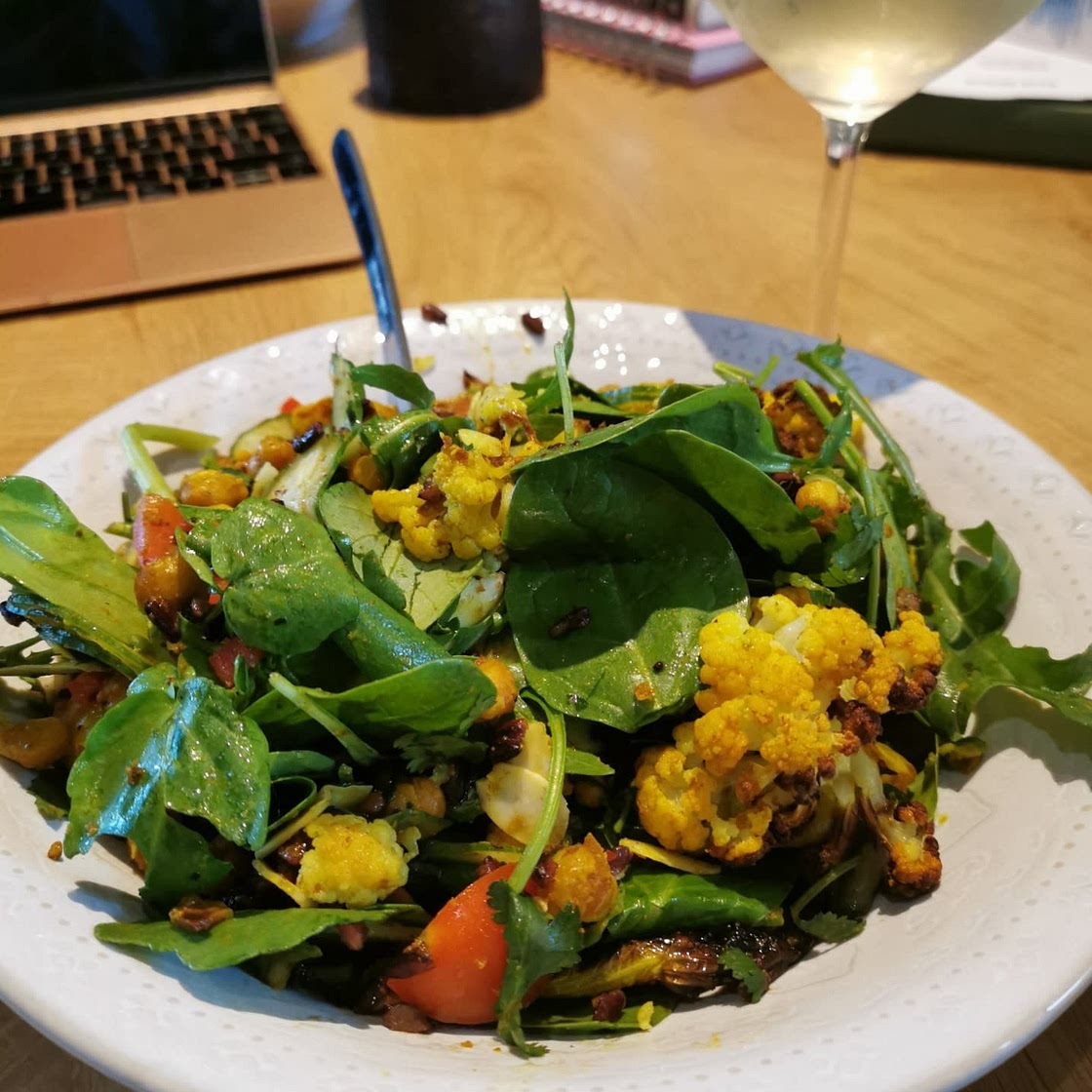 Turmeric Roasted Cauliflower & Black Rice Salad