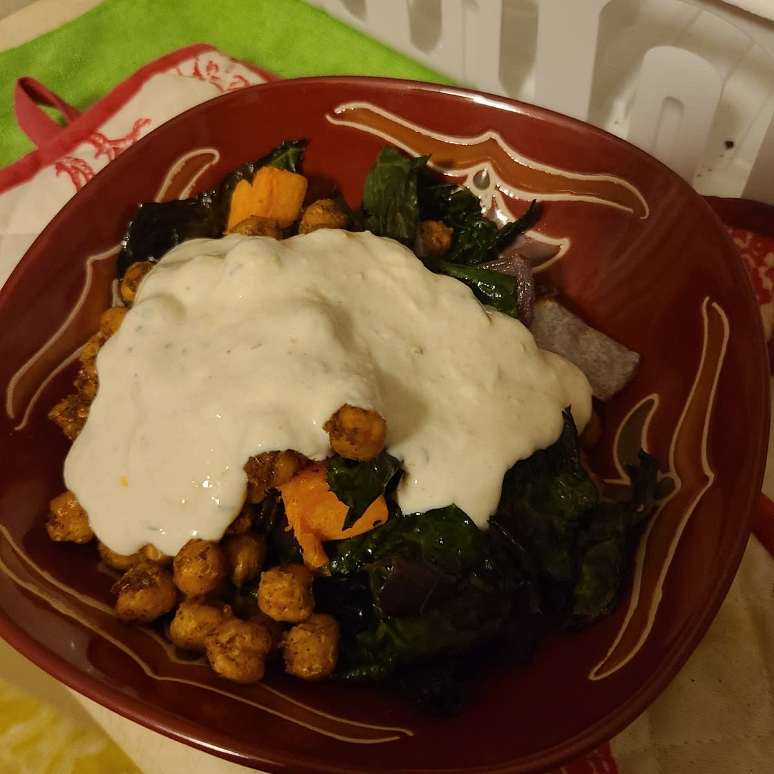 Sweet Potato Chickpea Buddha Bowl