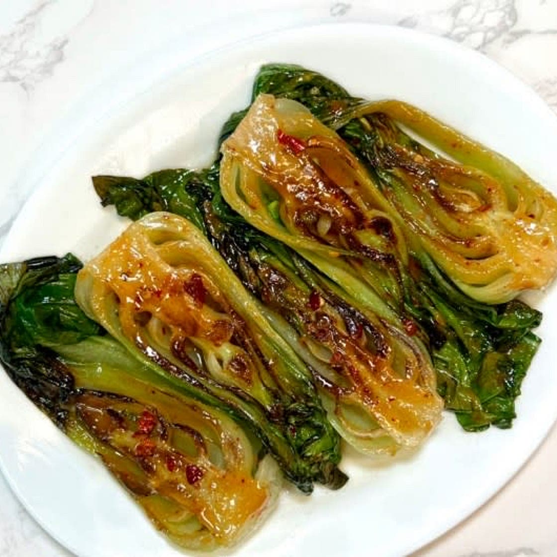 Ian’s Seared Peanut Bok Choy