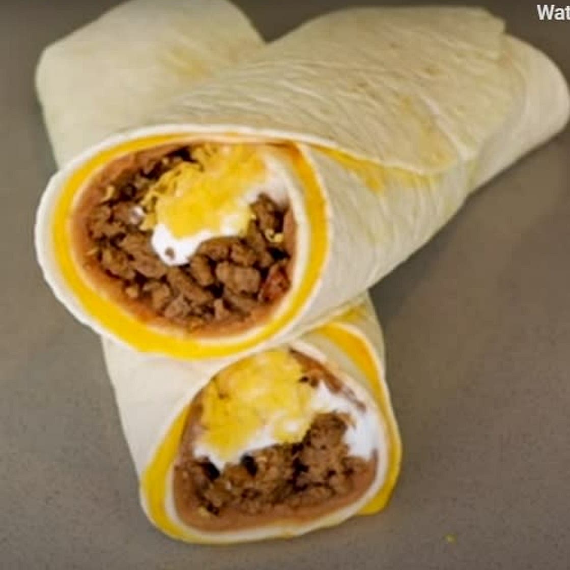 Beefy 5 layer burrito Anabolic Taco Bell copy cat