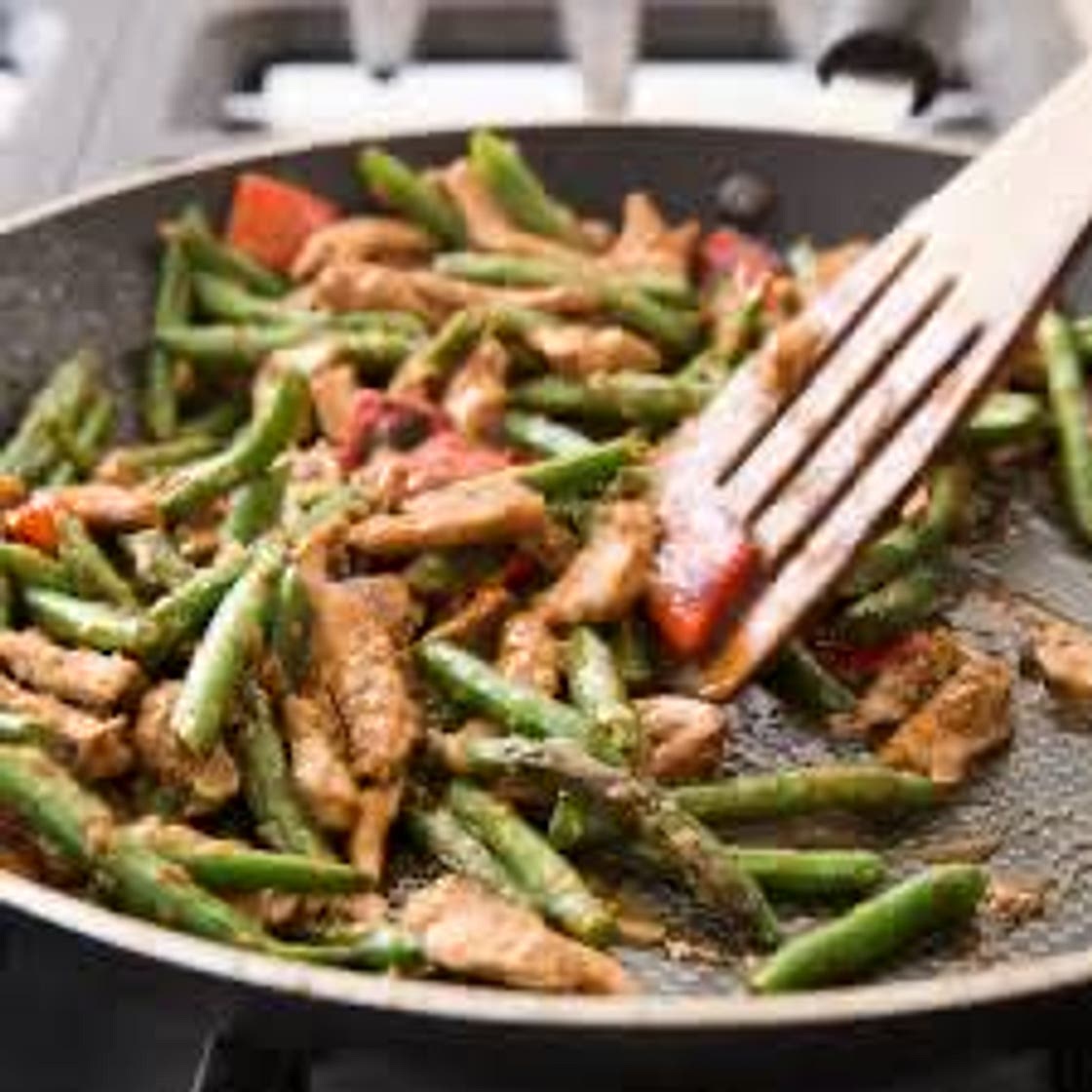 Stir-Fry Pork & Beans