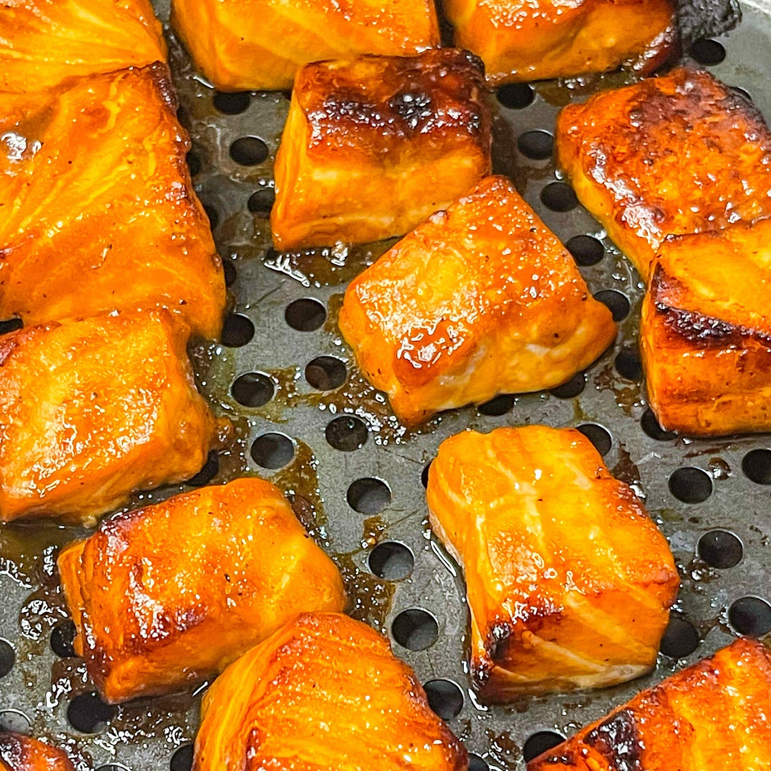 Air Fryer Hoisin Glazed Salmon