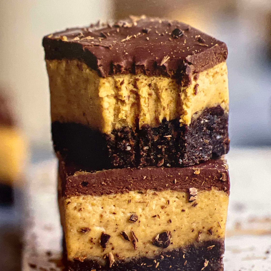 Chocolate cookie dough bars