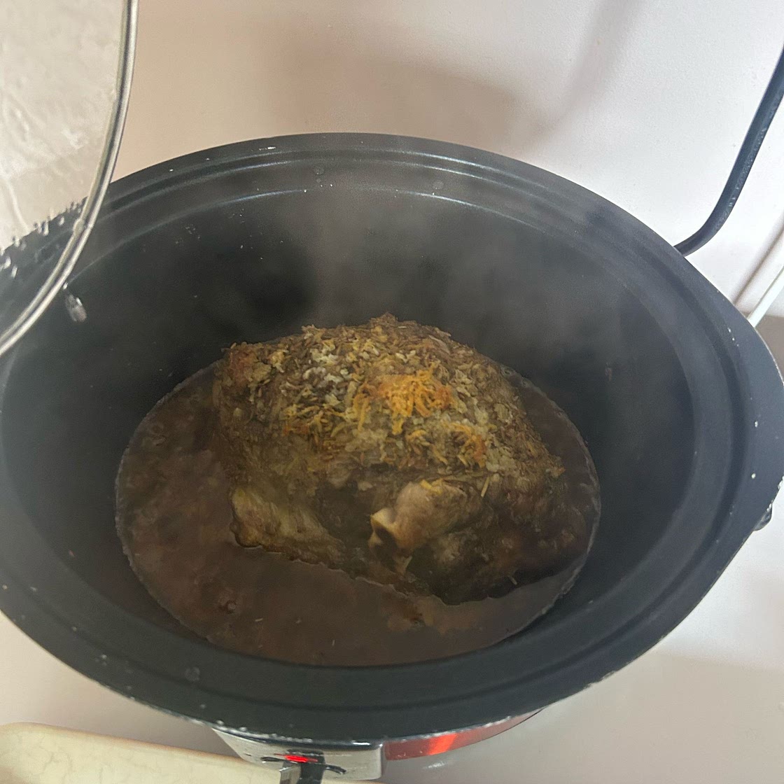Slow Cooker Lamb with Cumin, Garlic, Lemon and Lime