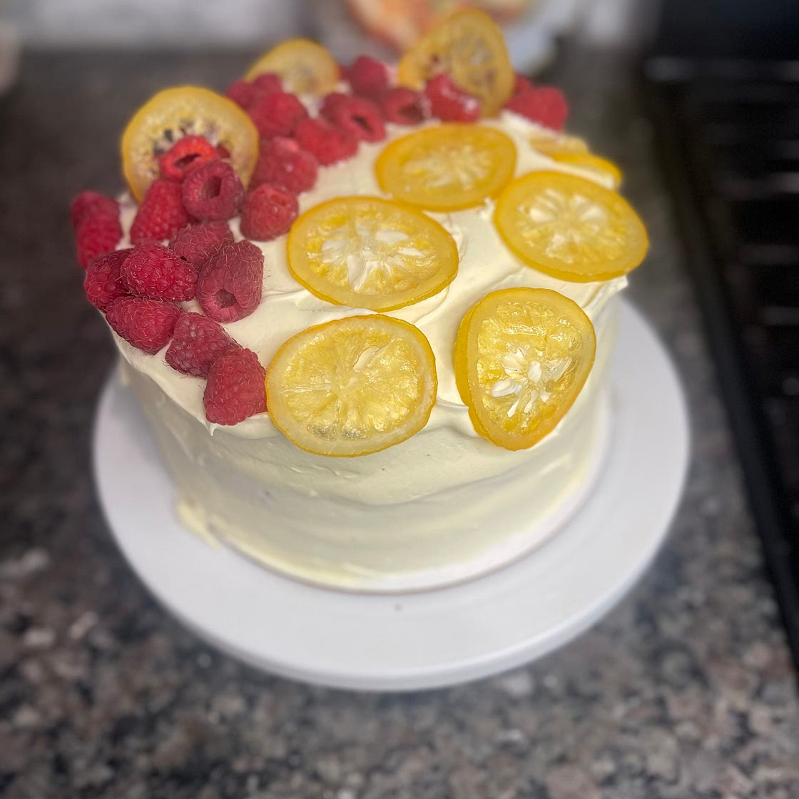 Raspberry lemon cake 