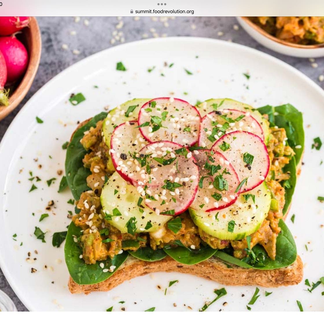 Kimchi Avocado Toast