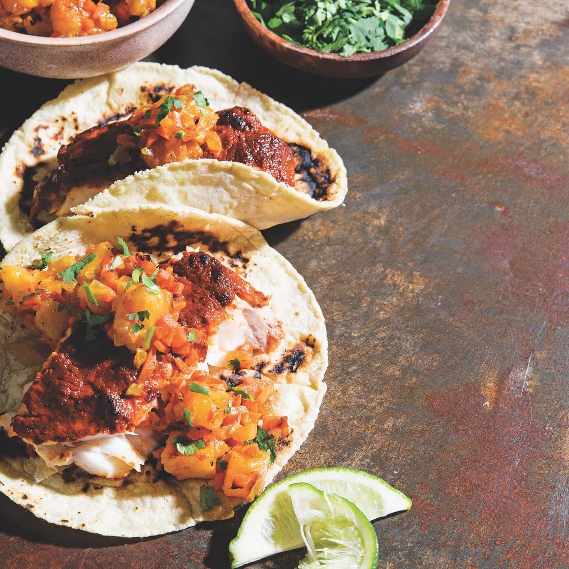 Chili & Lime Marinated Fish Tacos