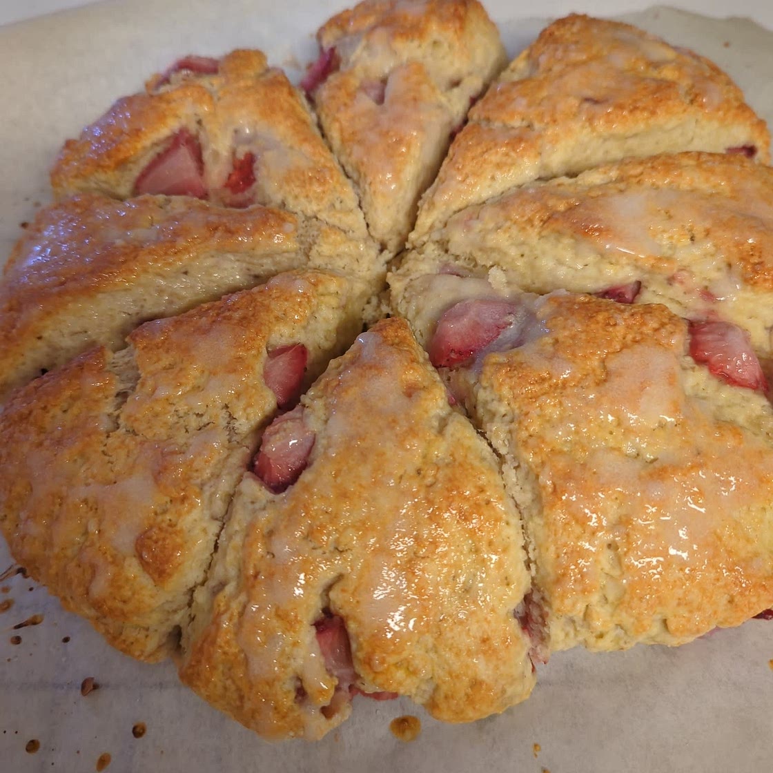 Strawberries and Cream Scones
