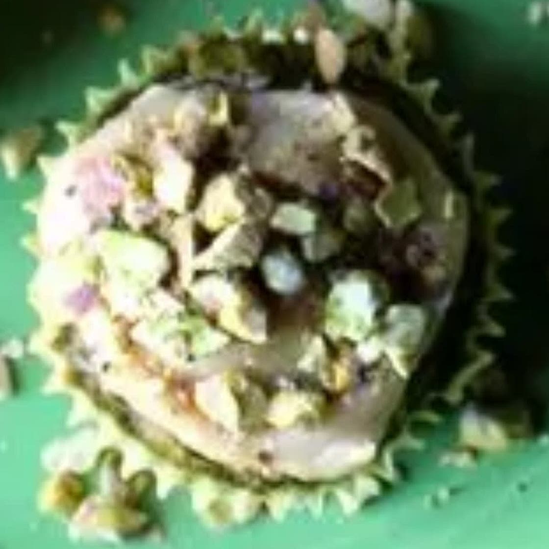 Matcha Green Tea with Cashew Pistachio Frosting