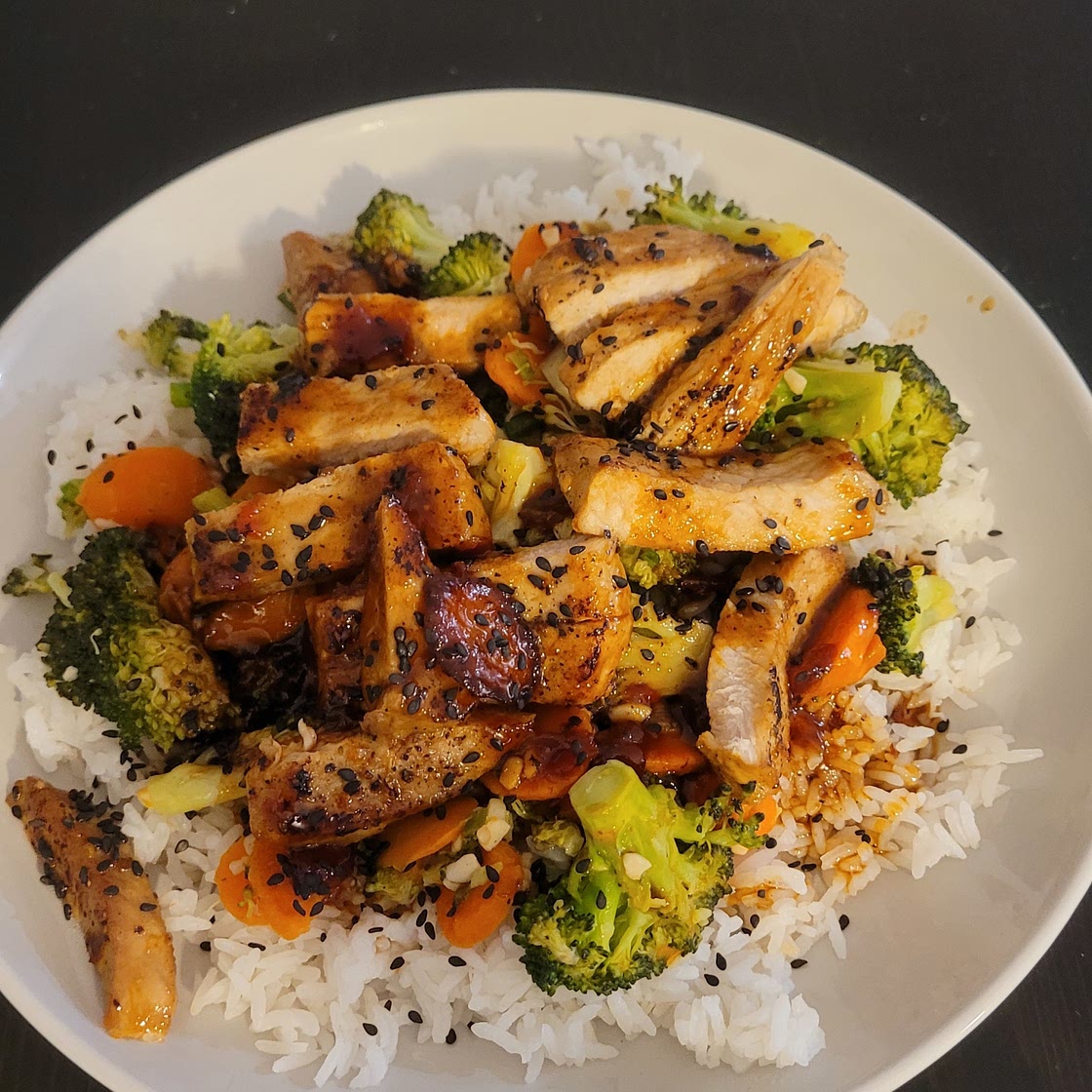 Seared Pork & Sweet Chili Glaze