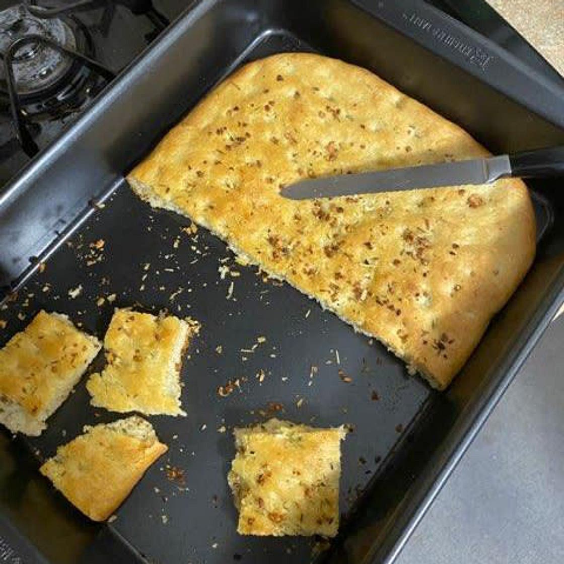 Easy Rosemary Garlic Focaccia Bread