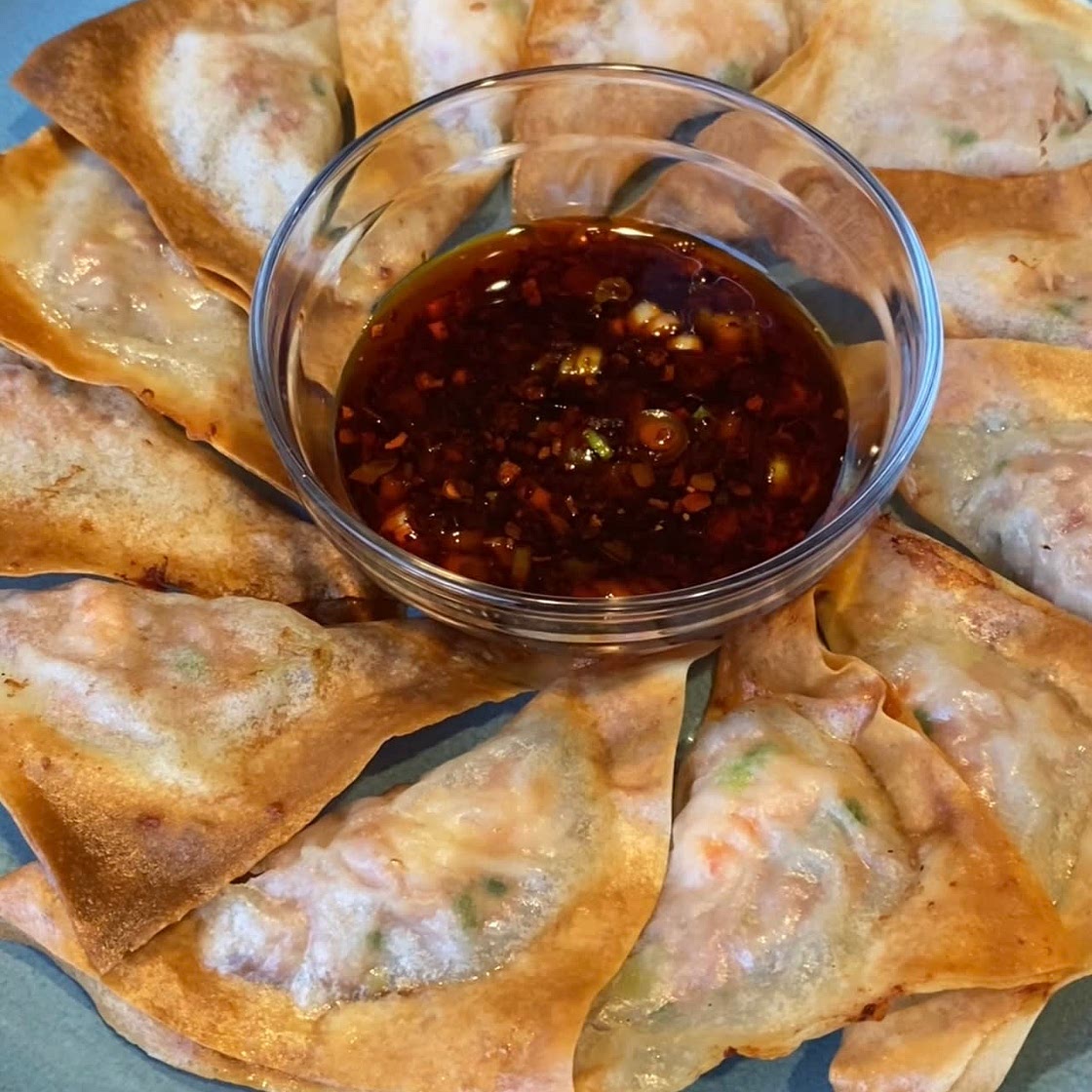Air fryer crispy dumplings 