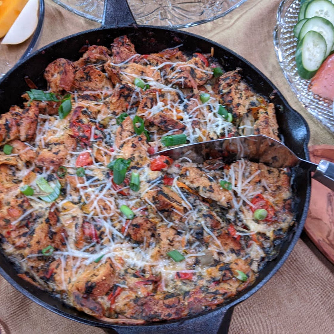 Cheesy Egg Bake Strata