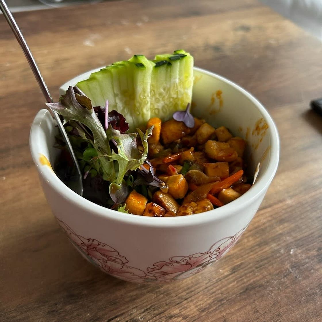 Tofu Microgreen salad