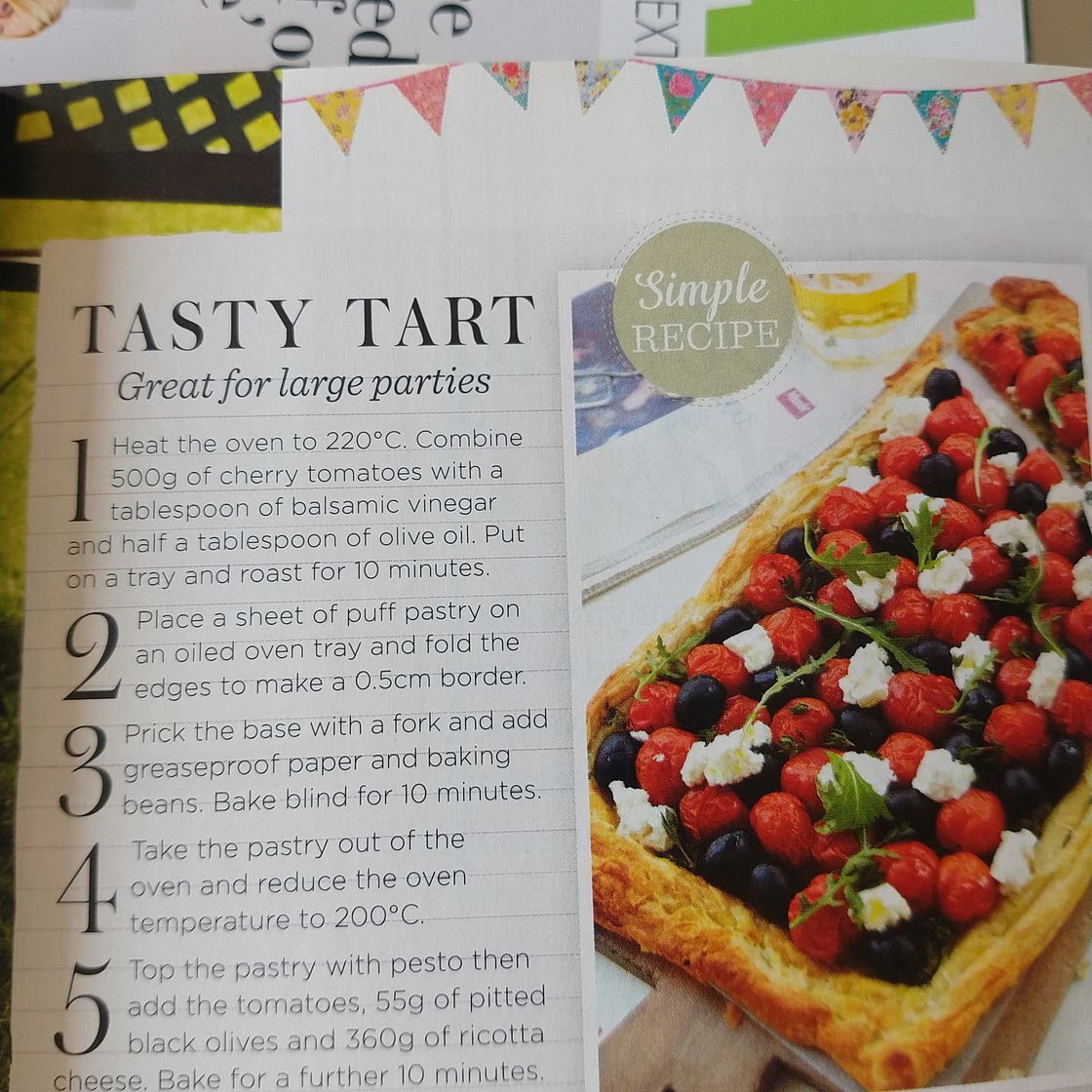 Cherry tomato tart