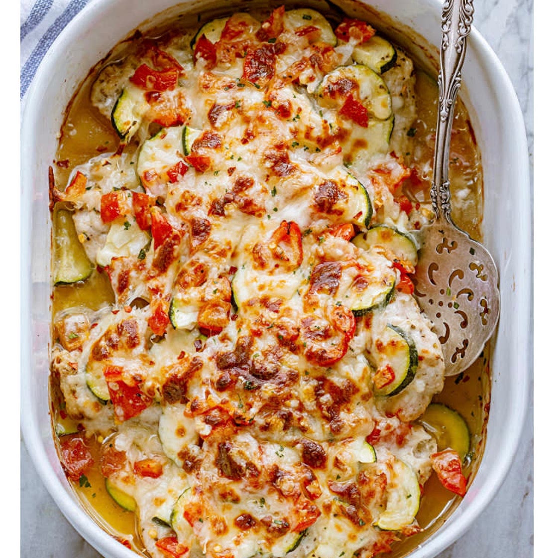 MEDITERRANEAN CHICKEN ZUCCHINI BAKE