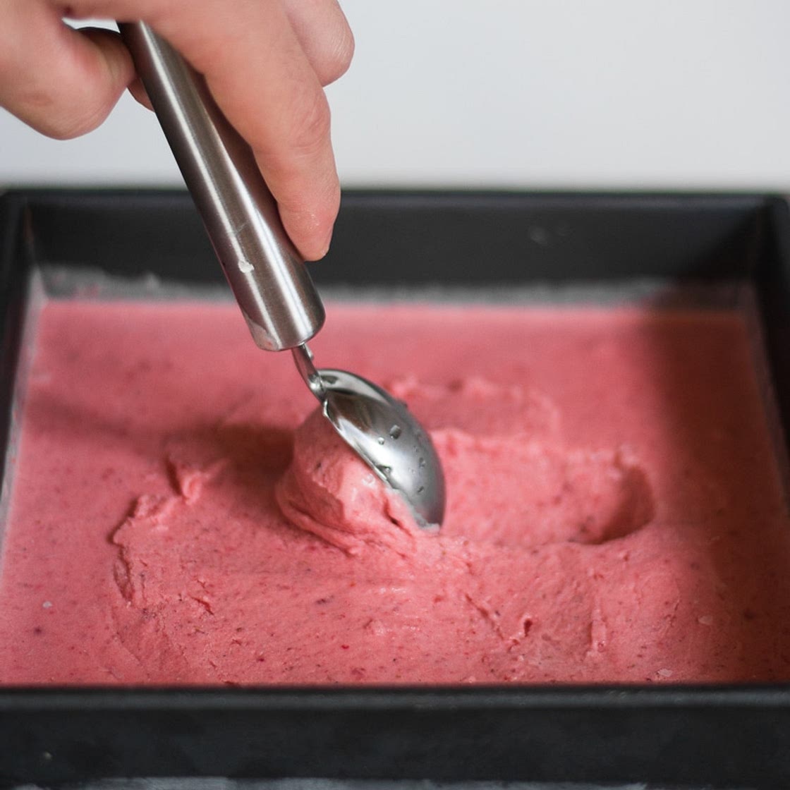 Strawberry, Vanilla and Vodka Ice-Cream