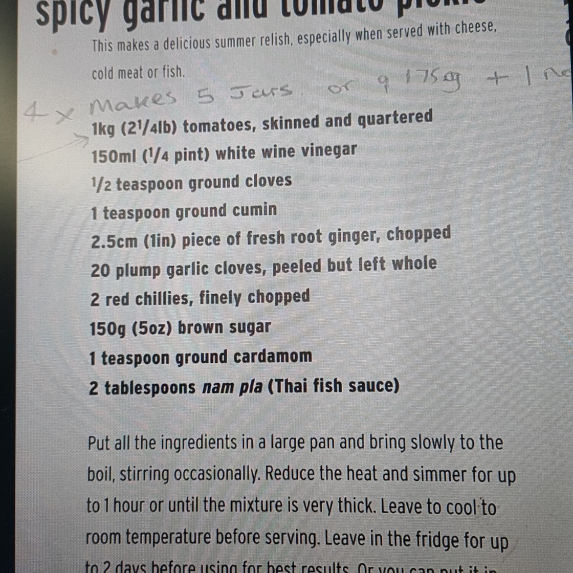 Spicy Garlic & Tomato Pickle