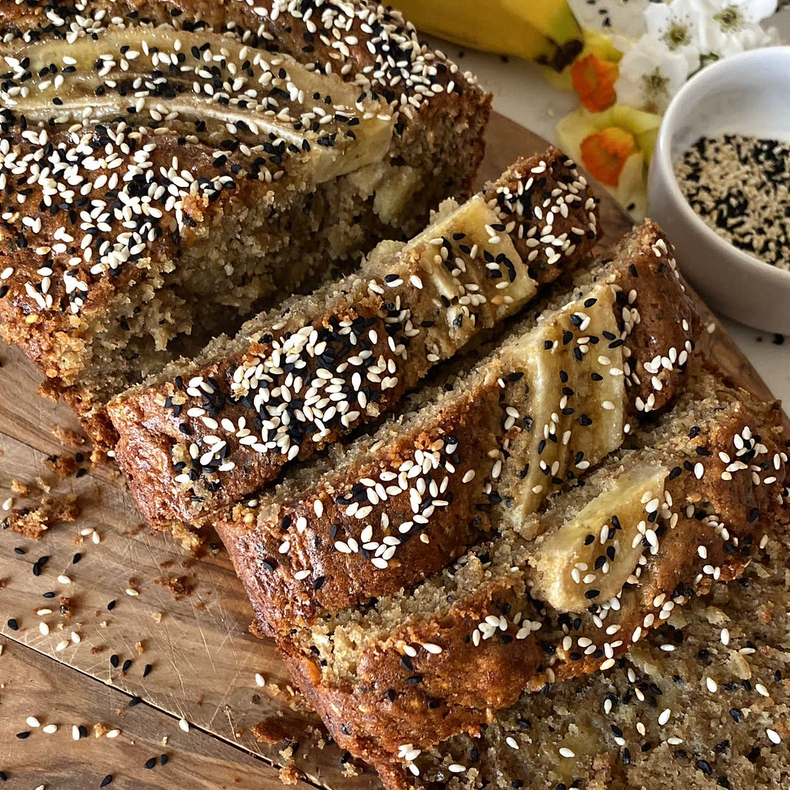 Tahini Banana Bread