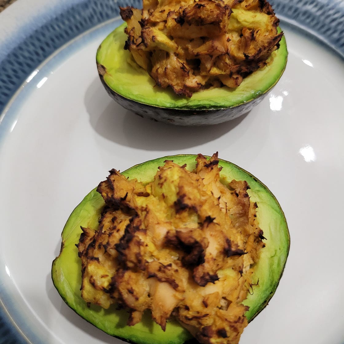 Air Fryer Tuna Stuffed Avocados
