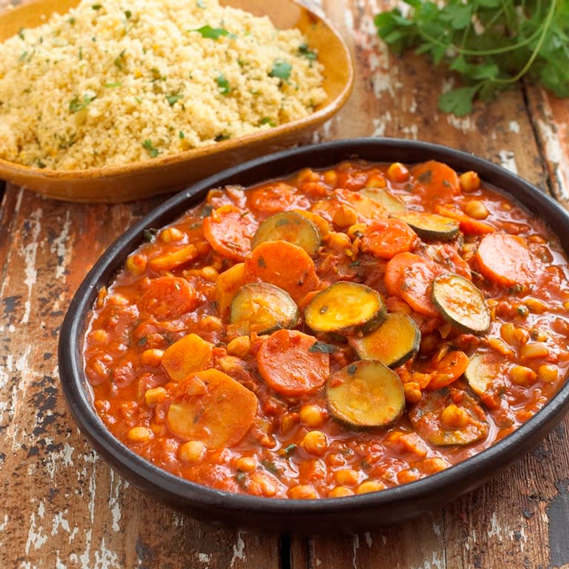 Moroccan Vegetable Stew with Couscous