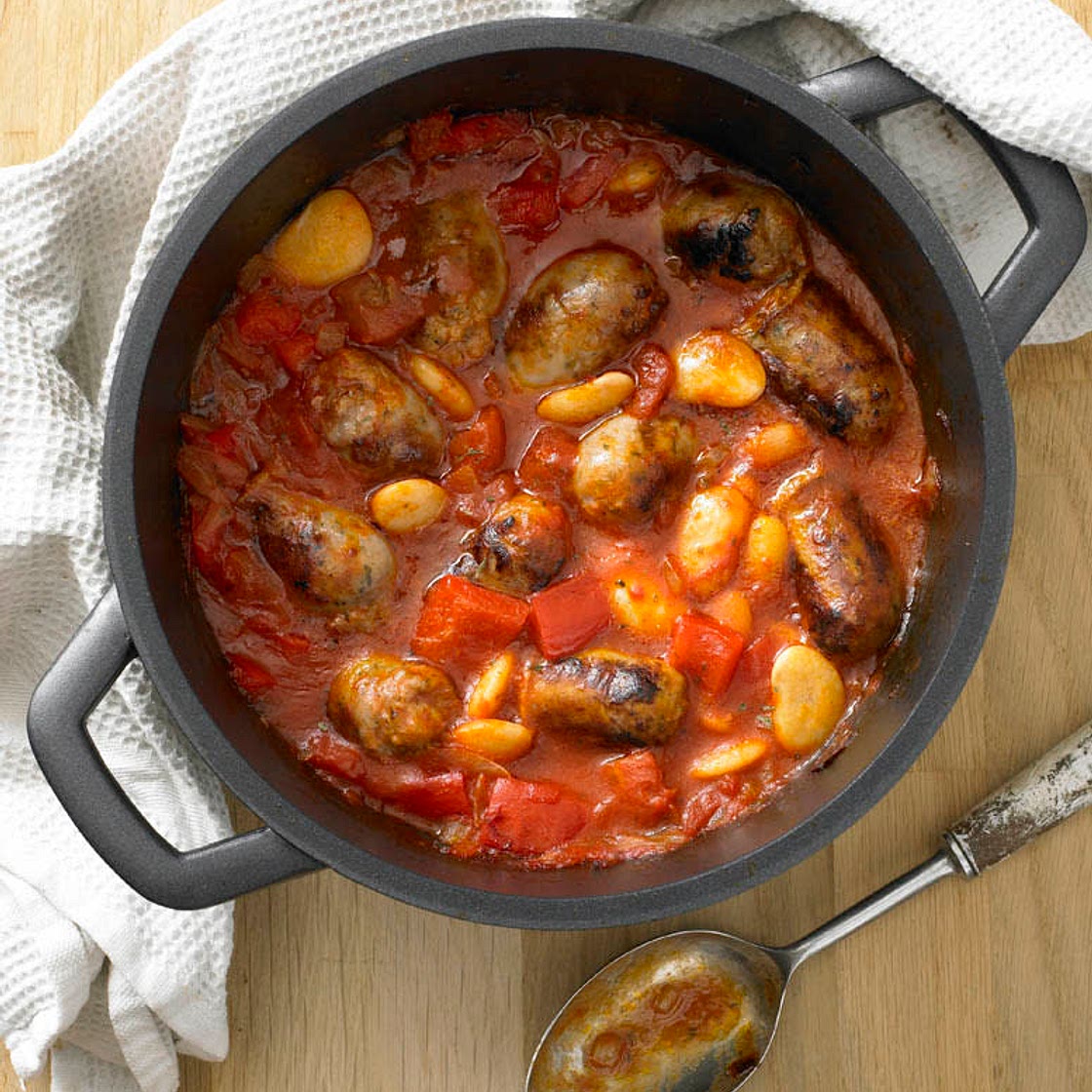 Sausage and Bean Hot Pot