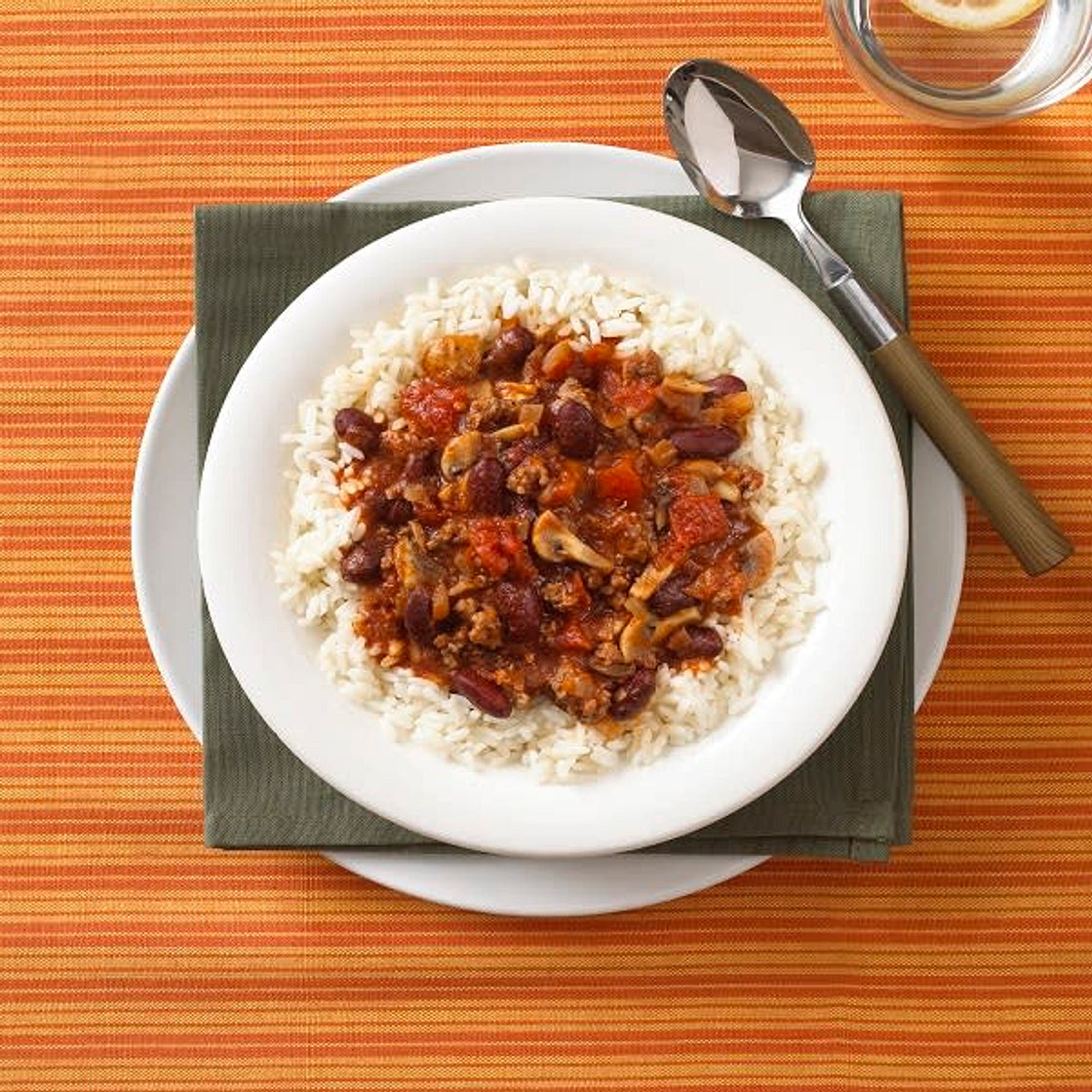 Microwave Chilli Con Carne with Rice