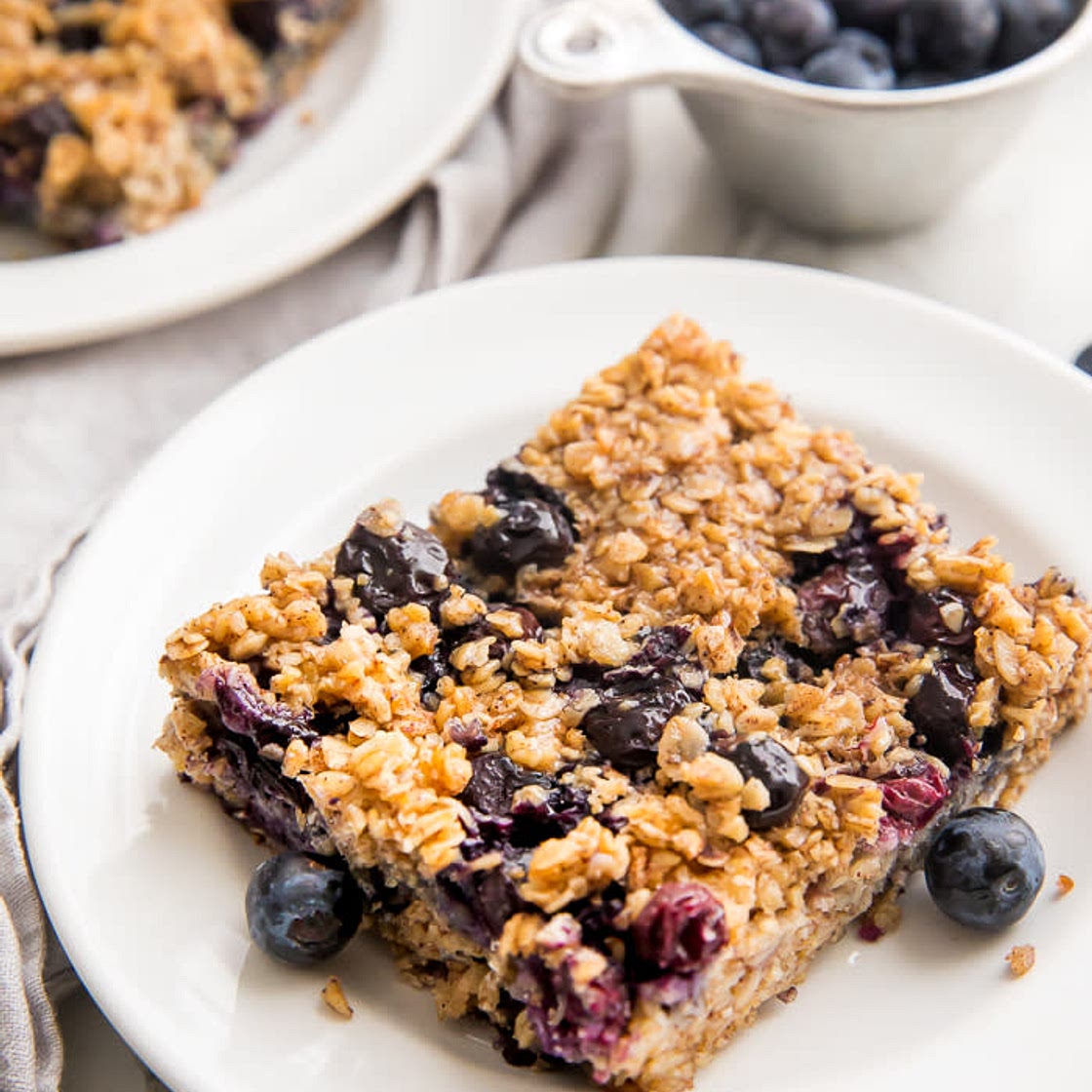 Baked protein blueberry oats 
