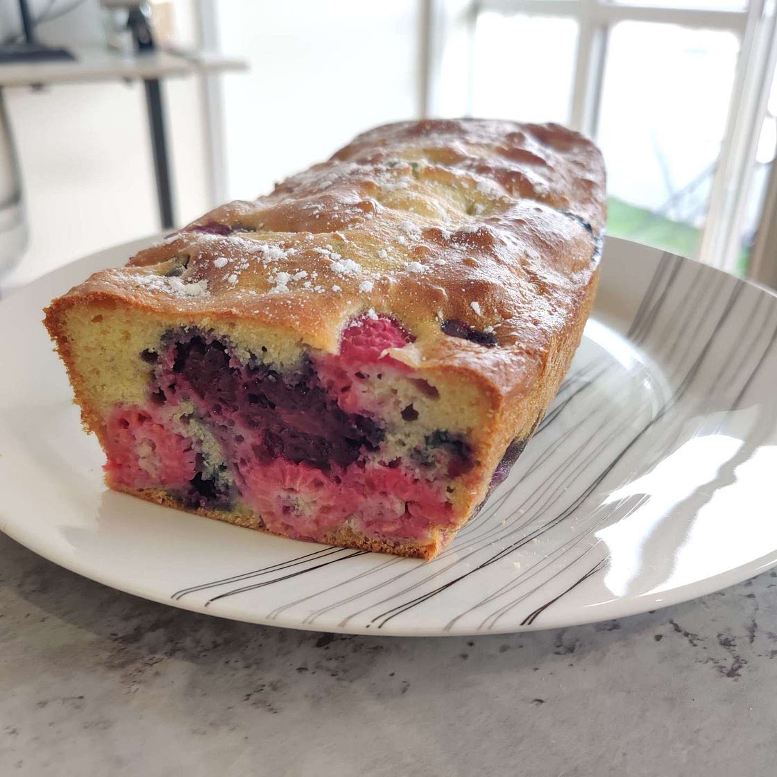 Cake aux fruits rouges