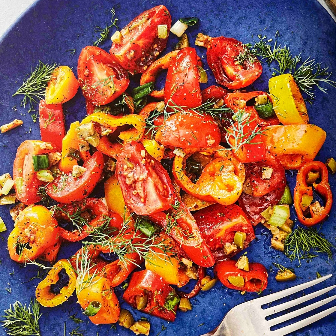 Rainbow Sweet Pepper Salad 