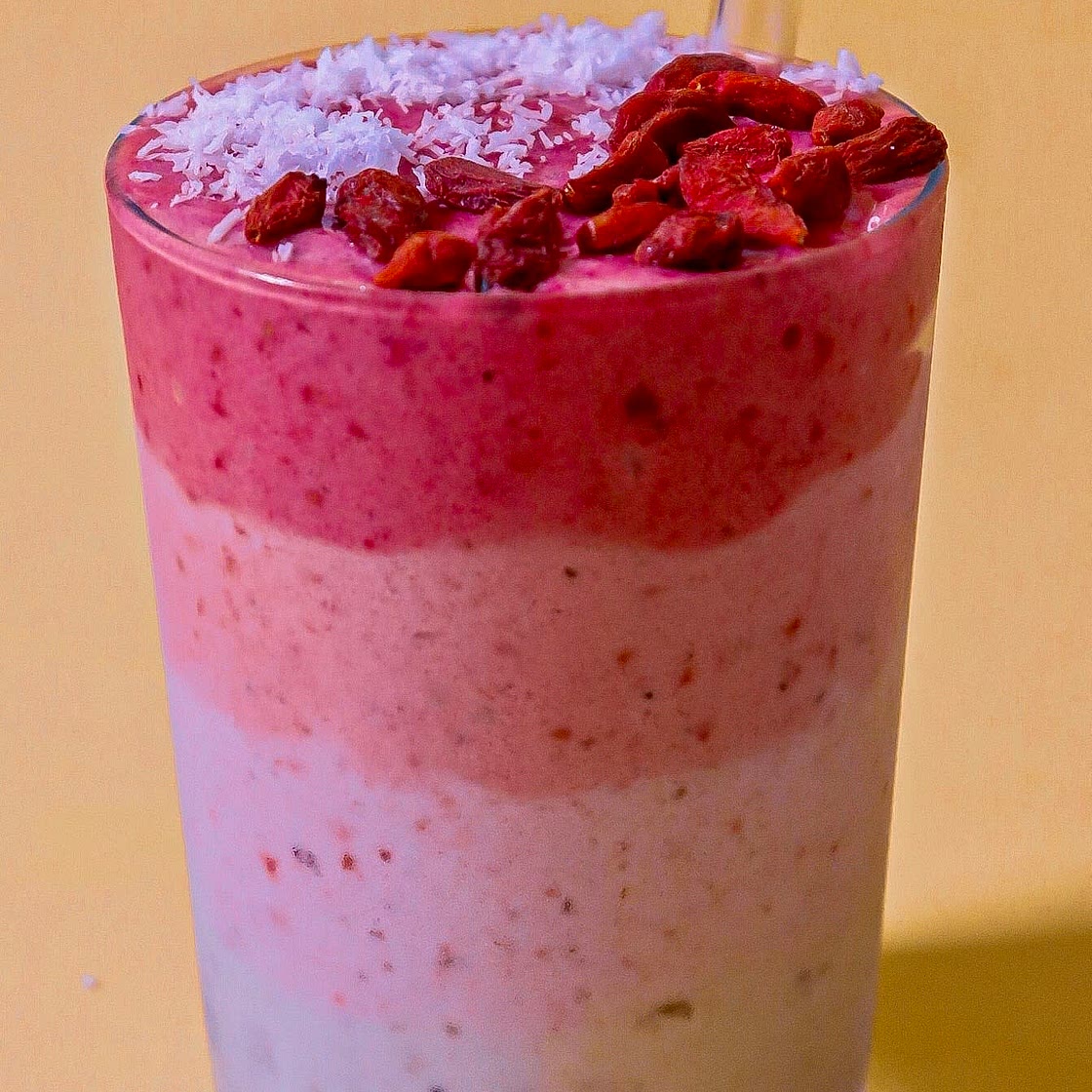 Pink Ombre Layered Smoothie