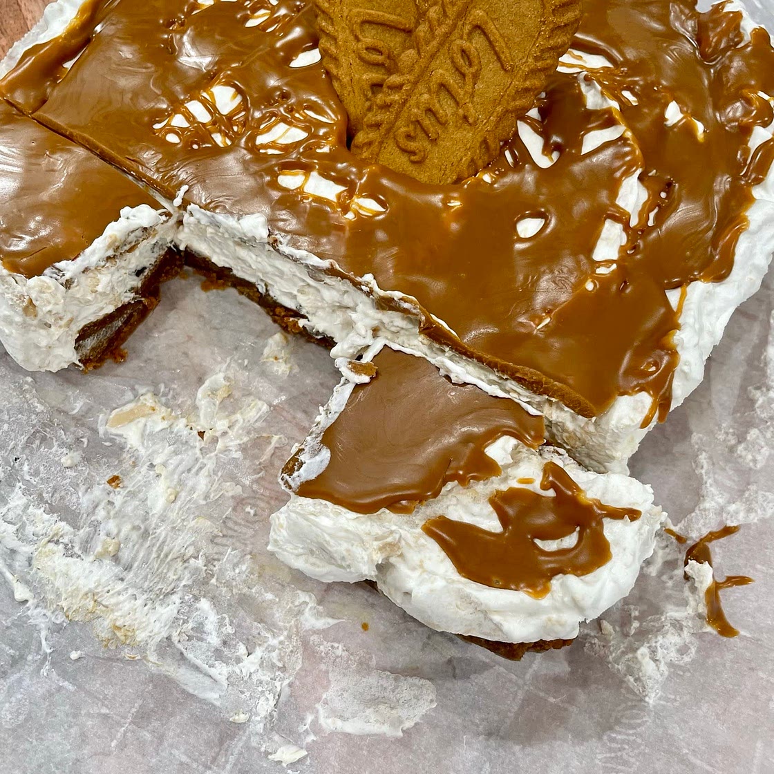 Biscoff icebox cake