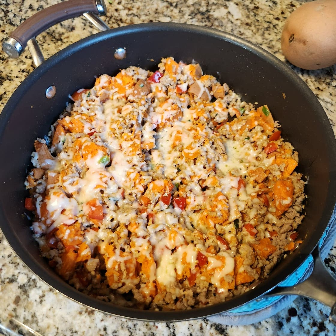 Ground Turkey Sweet Potato Skillet