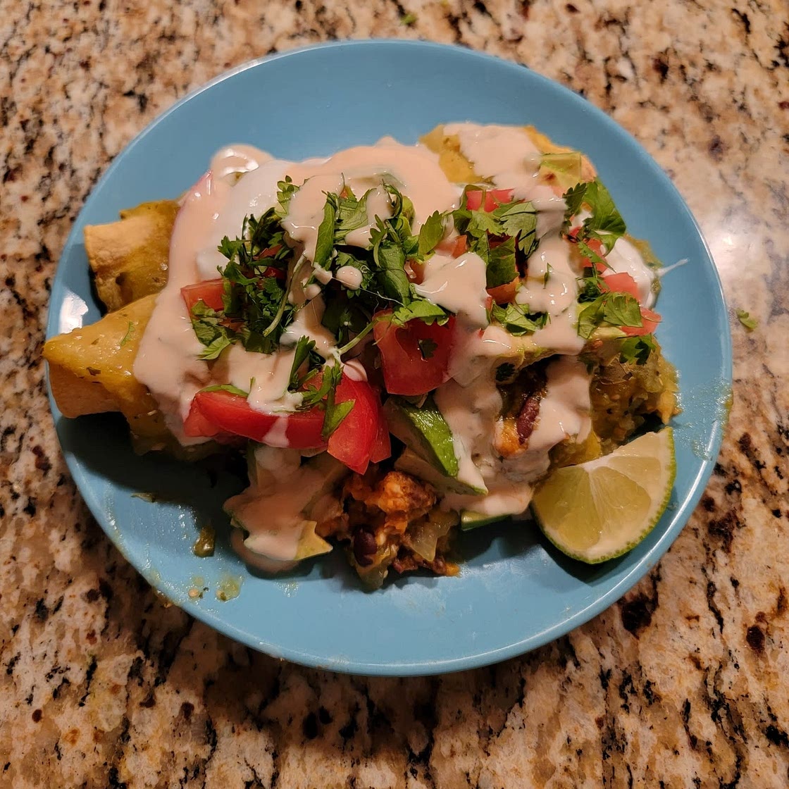 Vegetarian Black Bean Sweet Potato Enchiladas