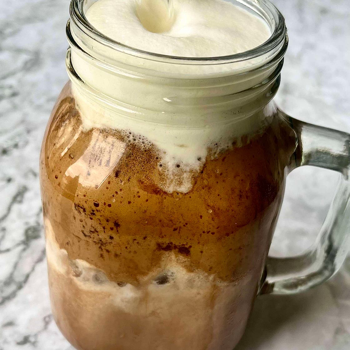 Dalgona Mocha Iced Coffee