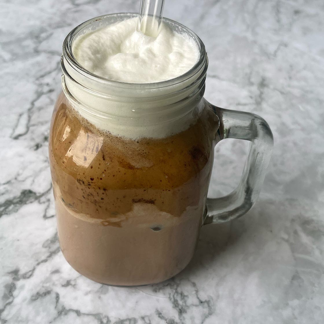 Dalgona Mocha Iced Coffee