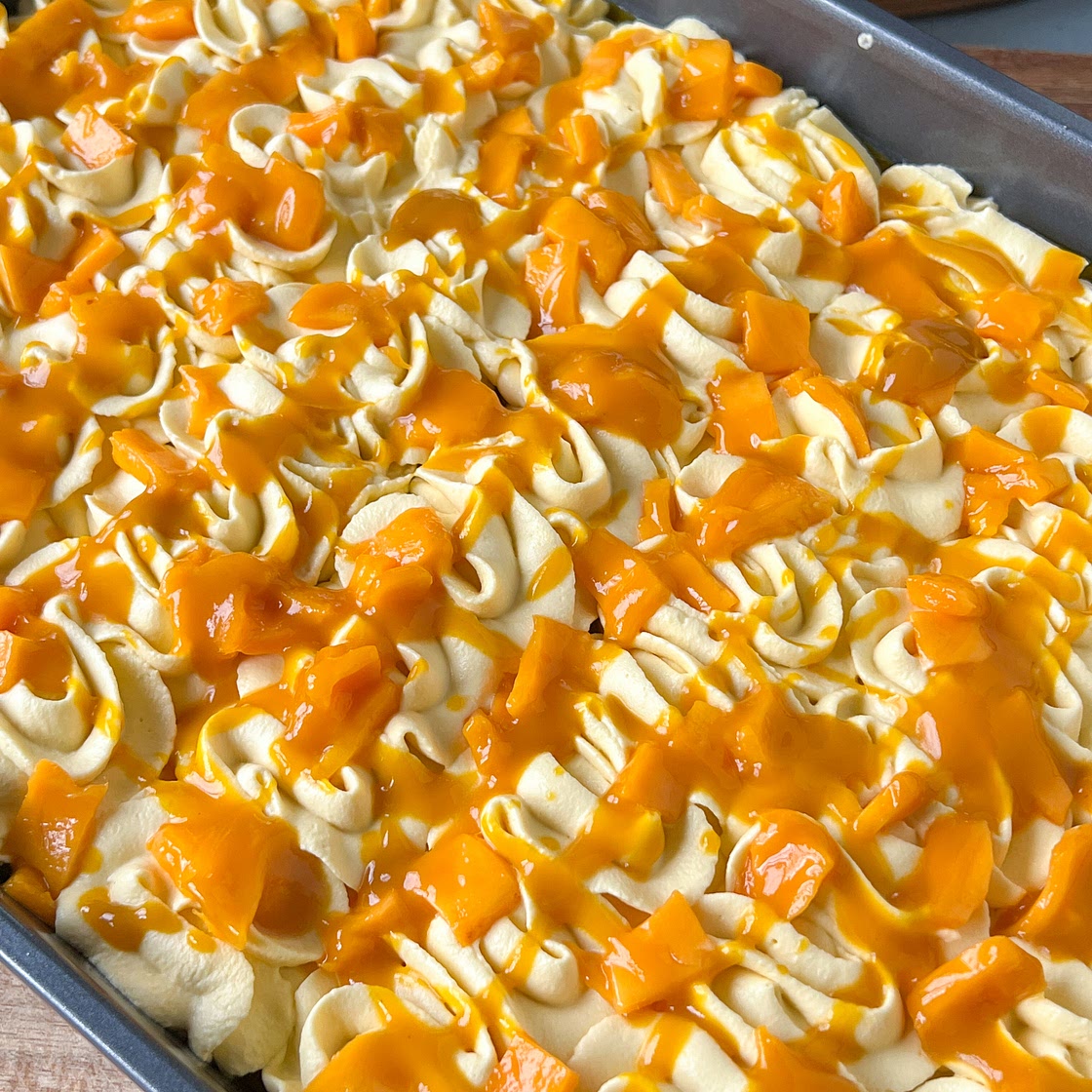 Coconut Mango Tres Leches Cake