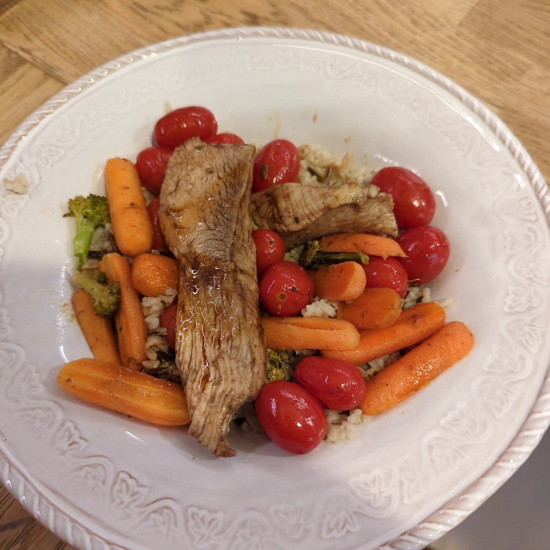 One Pan Balsamic Chicken and Veggies