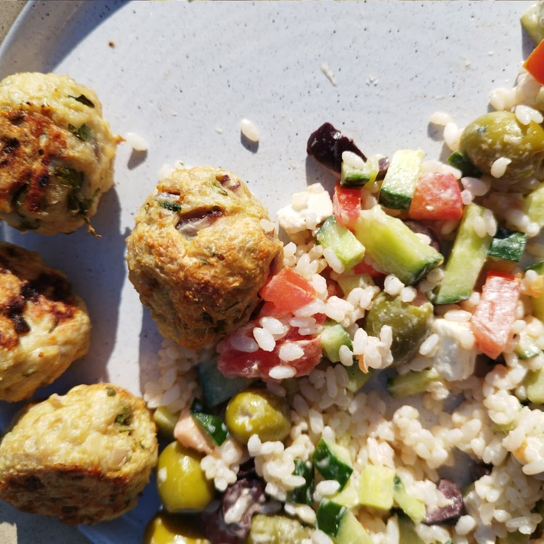 Easy Greek Chicken Meatballs