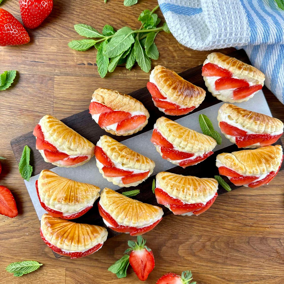Strawberry Cream Puffs