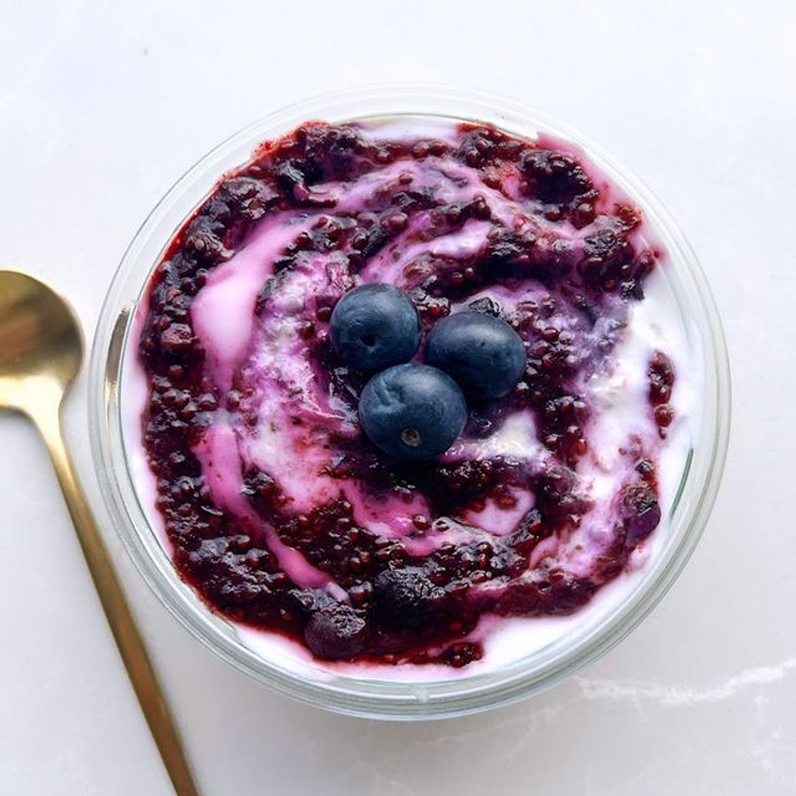 Blueberry Swirl Overnight Oats