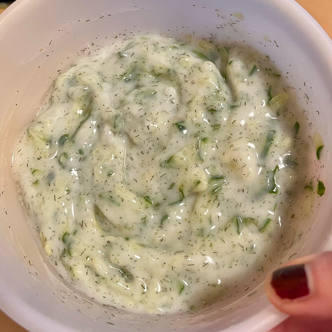 Vegan Tzatziki with coconut yogurt